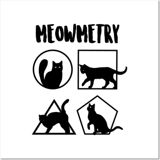 Meowmetry - Funny Cat Geometry Posters and Art